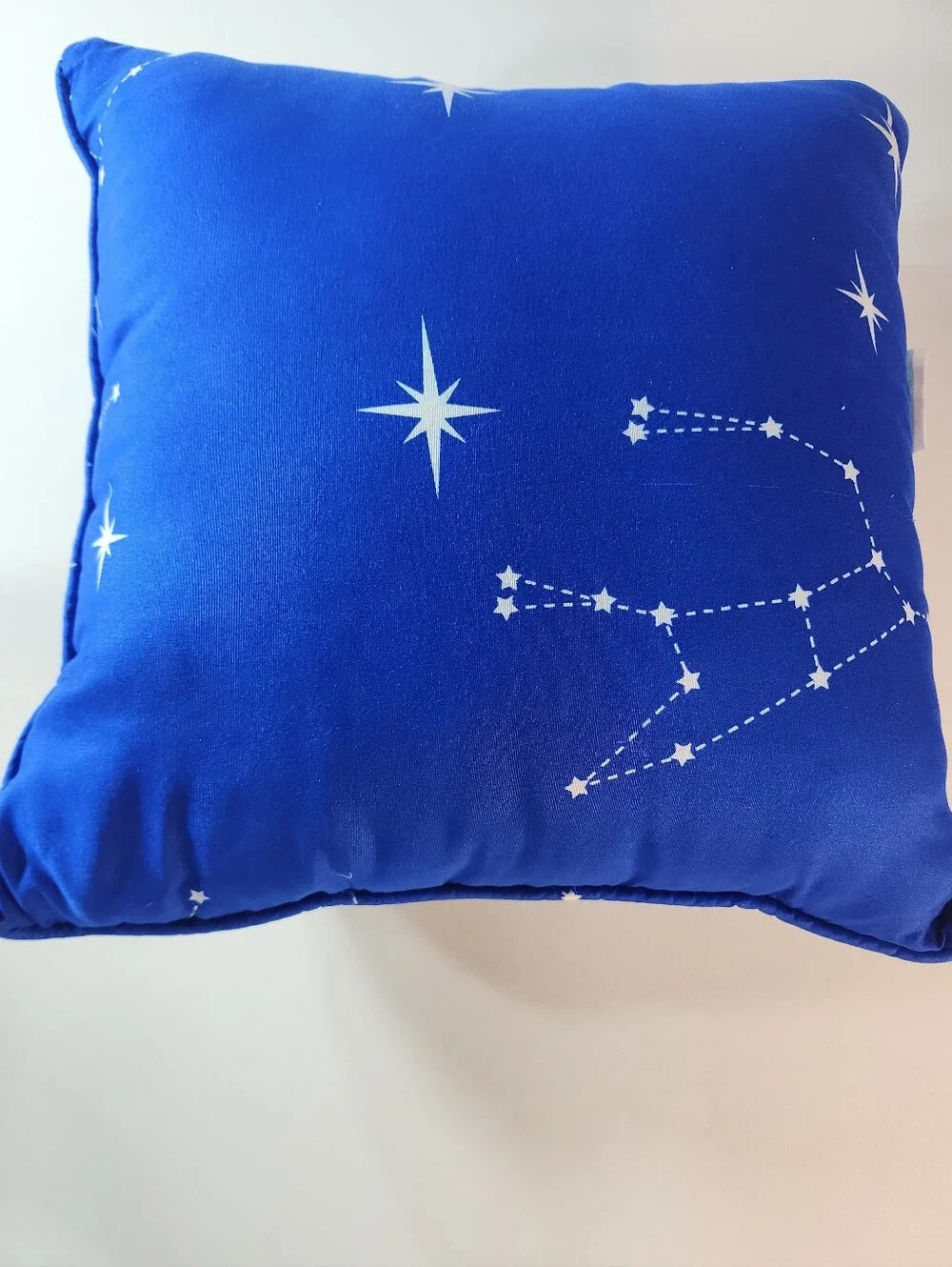 Waverly Navy and Bright Blue Star Accent Pillow